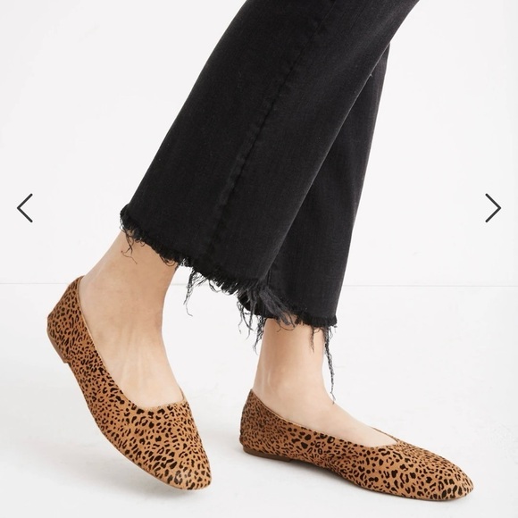 Madewell Shoes - Madewell The Cory Flat in Leopard Calf Hair Size 7.5